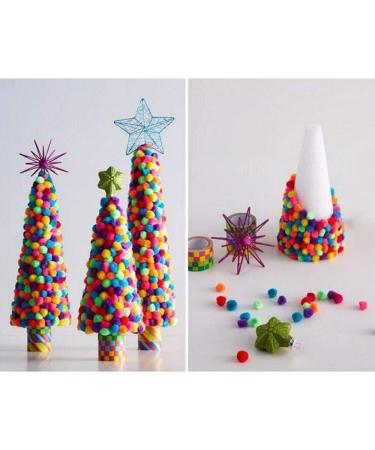 3300pc 1cm Assorted Pompoms Multicolor - Arts & Crafts Fuzzy Pom Poms Balls - Buy Online on SooperMarket.com
