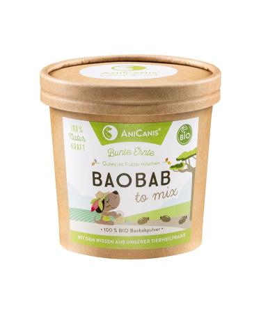 AniCanis Organic Baobab Powder for Dogs - Baobab Fruit Powder - Superfood Fruit - Barf Food Additive - 100g