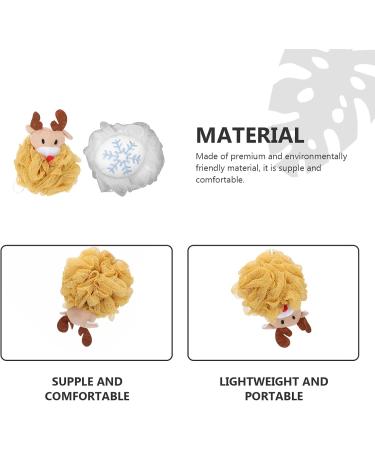 Buy FOMIYES 2pcs Exfoliating Bath Ball & Shower Sponge - Soft Mesh Loofah for Kids Snowflake Design Perfect for Back Scrubbing - International Shipping Available - Buy Online on SooperMarket.com