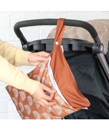 Wet Dry Bags for Baby Cloth Diapers & Breast Pump Parts  Waterproof Reusable Wet Bag with Two Zippered Pockets & Handle  Beach Pool Gym Bag Stroller Yoga Toiletries Daycare Organizer - Buy Online on SooperMarket.com
