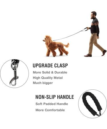Reflective 65FT Dog Training Lead Rope for Hiking & Walking | Nylon Long Recall Leash with Comfortable Handle - Buy Online on SooperMarket.com