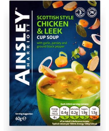 Instant Cup Soup Bundle with Chicken & Leek x2 Mushrooms x2 and Broccoli & Stilton x2 (Pack of 6 - Total of 18 Sachets) - Buy Online on SooperMarket.com