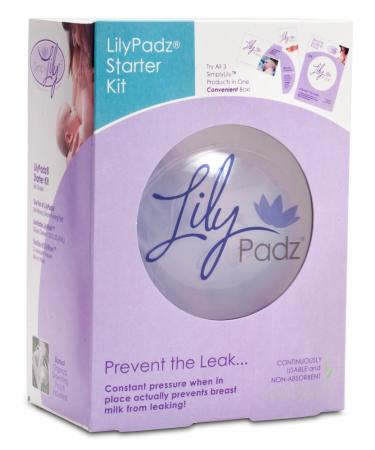 LilyPadz Reusable Silicone Nursing Pads Starter Kit Single Pair Large Size
