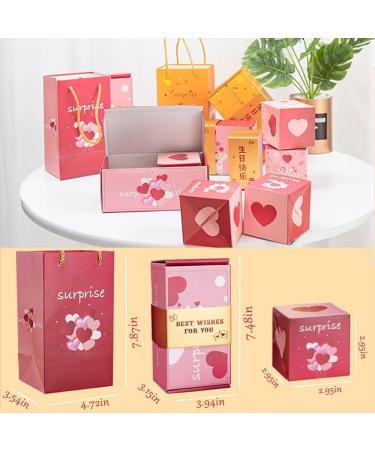 Generic Happy Birthday Surprising Boxes Bouncing Red Envelope Gift Boxes for Family Friend Neighbor Gift 20pcs Bounce Boxes Gift Boxes Gift Bags Pink HAPPY BIRTHDY - Buy Online on SooperMarket.com