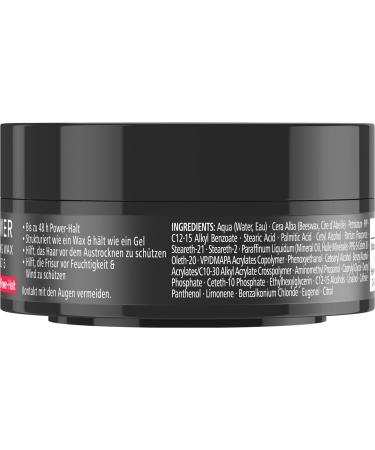 Schwarzkopf Taffel Styling Wax Power | 6 x 75ml | Vegan Hair Wax for 48 Hour Hold | Gentle on Hair & Scalp - Buy Online on SooperMarket.com