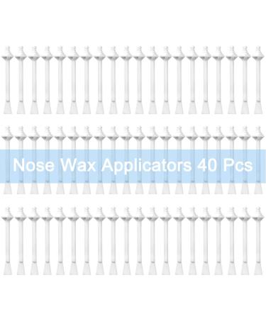 Oakeer 40 Pcs Nose Wax Sticks - Hair Removal Applicators for Nostril & Ear - 40 Count - Buy Online on SooperMarket.com