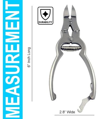 Toenail Clippers for Thick Ingrown Nails - Heavy Duty Surgical Stainless Steel Cutter for Men & Seniors | Krisp Beauty - Buy Online on SooperMarket.com