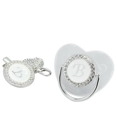 Silicone Baby Pacifier for Toddlers 6-18 Months | Letter B - Safe & Comfortable Soothing Solution - Buy Online on SooperMarket.com