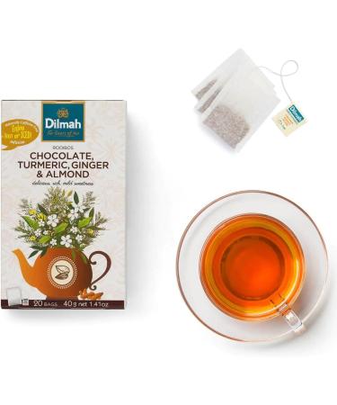 Dilmah Rooibos with Chocolate Turmeric Ginger & Almond 20 Tea Bags Ethical Sri Lankan Tea - Buy Online on SooperMarket.com