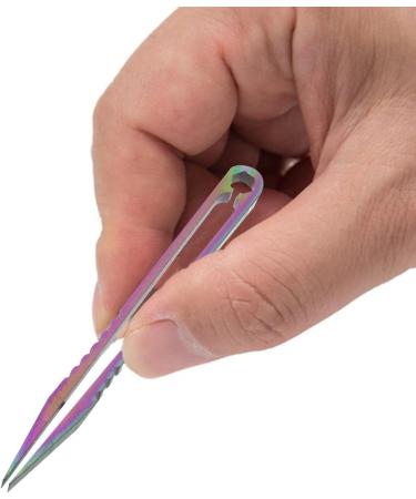 Ventdouce Titan Color Figette - Precision Tweezers for Women & Men | Eyebrow & Ingrown Hair Removal | International Shipping - Buy Online on SooperMarket.com