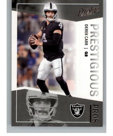 2022 Panini Prestige Prestigious Pros #5 Derek Carr Las Vegas Raiders NFL Football Trading Card