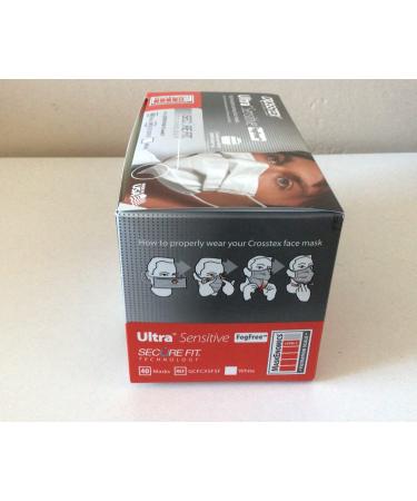 Crosstex Ultra No Fog Earloop Facemasks 40/Box - Anti-Fog Protection for Clear Visibility - Buy Online on SooperMarket.com