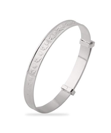 Ornami Teddy Sterling Silver Expander Bangle for Babies
