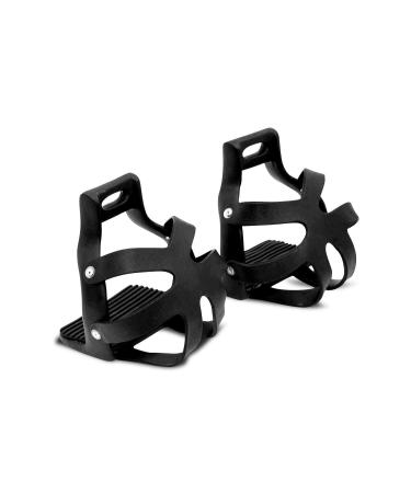 AMKA stirrups with metal basket wide tread Color: black