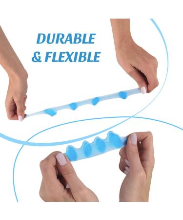 Mroobest Toe separator Toe spacers Gel Toe Separators Bunion Correctors Toe Spacers Toe Straightener Toe Stretcher Big Toe Correctors Toe Separator 4 Count (Blue) blue-1 One Size - Buy Online on SooperMarket.com