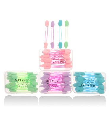 Buy 5 Packs of 100PCS Professional Double Head Eyeshadow Brushes - Multicolor Disposable Makeup Tools (Blue) - Fast International Shipping - Buy Online on SooperMarket.com