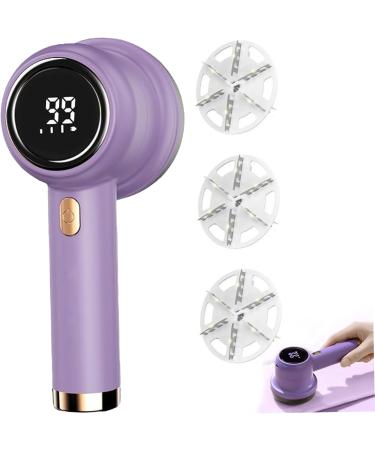 Electric Lint Remover - 3-Speed Fabric Shaver with LED Display | Portable Debobbler 6 Cutter Leaves & 3 Replacement Cutters - Ideal for Clothes Care - Buy Online on SooperMarket.com
