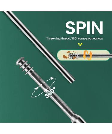 Professional 6-Piece Ear Cleaning Kit for Earwax Removal - 2023 Master Earwax Cleaner Tool Set in Black PU Leather Case - Buy Online on SooperMarket.com