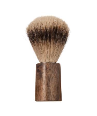 Shaving brush conical walnut pure badger hair