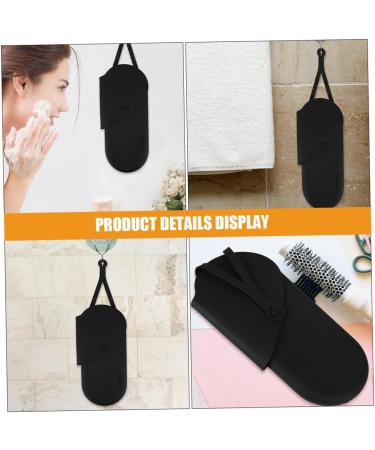 Gogogmee 2pcs Hanging Storage Pouch Hair Straightner Black Hair Rollers Storage Pouch 29.50X13.50X2.00CM Black - Buy Online on SooperMarket.com