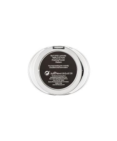 No7 Lift & Luminate Triple Action Powder - Medium 10g | Pressed Makeup Setting Powder | Reduces Fine Lines & Enhances Glow - Buy Online on SooperMarket.com