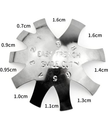 Rainbow French Smile Line Cutter - Professional V Shaped Manicure Tool HJ-NAT197-FS09 - Buy Online on SooperMarket.com