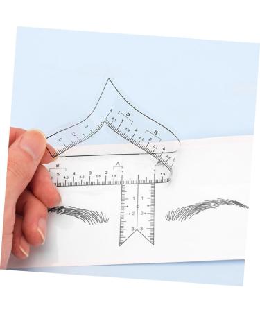 Hemoton 10pcs Tools Stickers Eyebrow Line for Measurement Makeup Eyebrow Mapper Positioning Ruler Disposable - Buy Online on SooperMarket.com