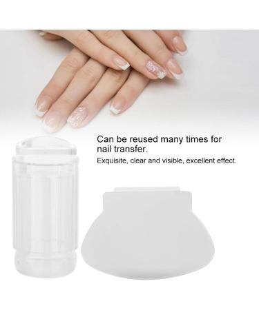 Buy Kuuleeyn Nail Sealing Tool - Transparent Silicone Nail Art Stamper & Scraper | Professional & DIY Use - Buy Online on SooperMarket.com