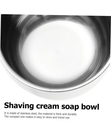 Angoily 6-Pack Stainless Steel Shaving Soak Soap Mixing Bowl - Perfect Gift for Men s Razor Shaving Foam - Durable Ceramic Shell - 7.4x7.4cm - Buy Online on SooperMarket.com