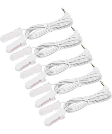 5 Pcs/Bag 3.5mm Ear Clip Electrode Cable for TENS Machine Physical Machine - Buy Online on SooperMarket.com