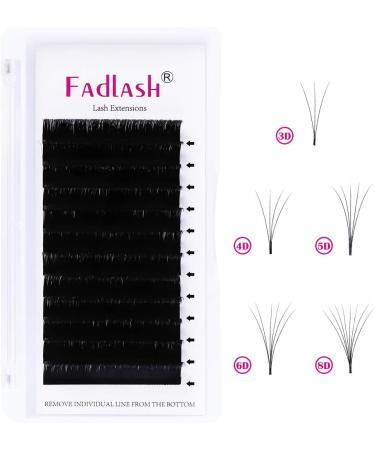 Fadlash Easy Fan Lashes C Curl 0.07 12mm Single Russian Eyelashes Extensions - Buy Online on SooperMarket.com