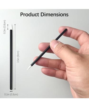 100PCS Black Disposable Eyeliner Brushes - Ideal for Eyeliners Lip Liners Eye Makeup & Detail Painting | International Shipping Available - Buy Online on SooperMarket.com