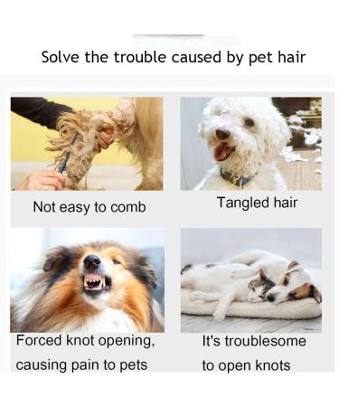 2024 New Pet Knotting Comb for Cats - 3-in-1 Hair Removal & Massage Tool - Effortlessly Remove Matted & Loose Fur (4PCS-A+B+C) - Buy Online on SooperMarket.com