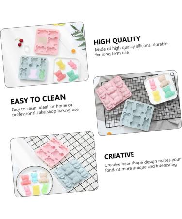 IMIKEYA Cookie Mold 2pcs Cake Mold Chocolate Mold 3D Silica Gel Lollipop Ice Block Mold 15.9X14.1CM - Buy Online on SooperMarket.com