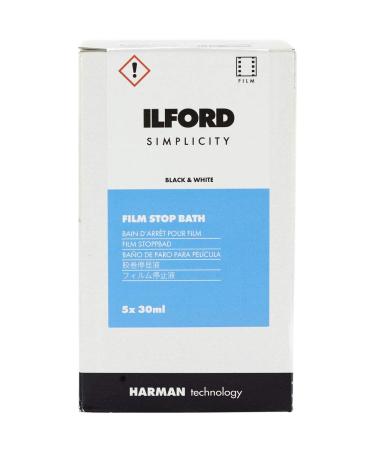 Ilford Simplicity Stop Bath, 30mL Sachet, 5-Pack