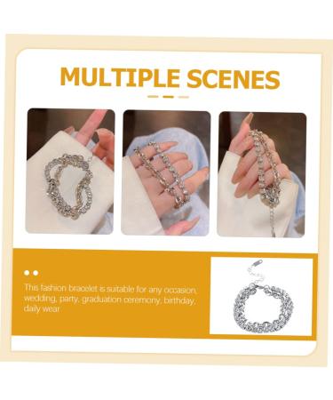 PACKOVE 5pcs Rhinestone Bracelet Charm Bracelets Beaded Jewelry Bracelet for Charms Chain Bracelet Wrist Bracelet Layering Bracelets Girls Bracelet The Chain Wrist Chain Miss Rhinestones - Buy Online on SooperMarket.com