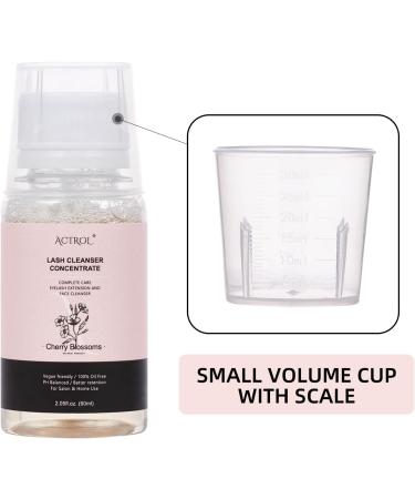 Eyelash Cleanser Concentrate Cherry Blossom 60ml Professional Lash Extensions Shampoo Natural Foaming Cleanser DIY Paraben & Sulfate Free Non-lrritating Wash for Extensions Lashes with Salon Home Care-Makes 60ml Bottles Eyelash Shampoo - Buy Online on SooperMarket.com