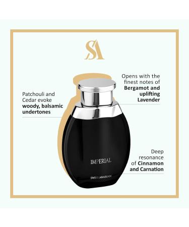 Swiss Arabian Imperial - Luxury Products From Dubai - Long Lasting Addictive Personal EDP Spray Fragrance - Seductive Signature Aroma - 3.4 Oz Spicy 3.4 Fl Oz (Pack of 1) - Buy Online on SooperMarket.com