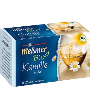Meßmer Organic Chamomile | mild | 18 tea bags | Vegan | Gluten-free | Lactose-free ORGANIC Chamomile 18 tea bags