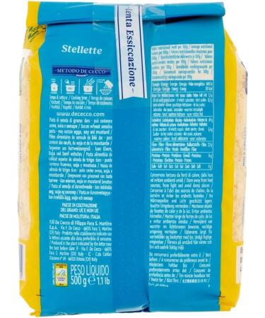 5X De Cecco Stars (5 Packs of 500 g) 2.5 kg - Buy Online on SooperMarket.com
