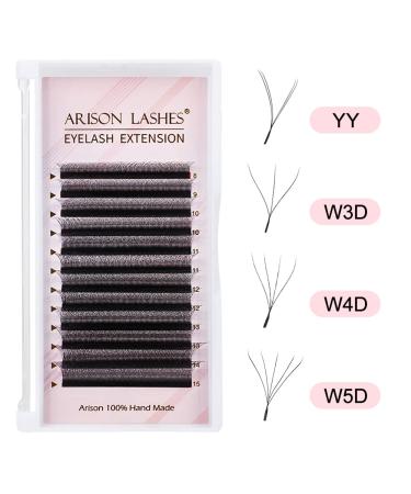 5D Y Lash Extensions | Premium YY Eyelash Extensions | C Curl Premade Volume 5D Fans (0.07c-14mm) - Perfect for Stunning Volume - Buy Online on SooperMarket.com