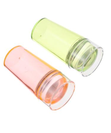 Minkissy 2 sentences nail stamp nail stamp nail art stamper scraper nail plate stamper manicure future stamp stamp for nail prints nail art accessories pebbles scrub fluorescence as shown