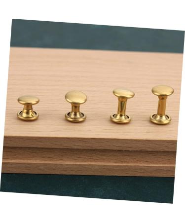 STOBOK 40 Sets Rivet Leather Belt Leather Leash Metal Trim Leather Crafts Repair Studs Mushroom Nails Bags - Buy Online on SooperMarket.com