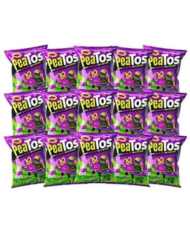 PeaTos - the Craveworthy upgrade to America's favorite snacks - PeaTos Crunchy Onion Rings in Snack Sized 0.6 oz. Bags (15 pack) full of JUNK FOOD flavor and fun WITHOUT THE JUNK. PeaTos are Pea-Based Plant-Based Vegan Gluten-Free and Non-GMO. Crunchy Oni