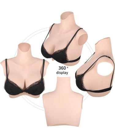 Buy Icever Silicone Breast Prostheses Realistic Gel-Filled A Cup Fake Breasts for Crossdressers Mastectomy and Drag Queens (Beige) - Buy Online on SooperMarket.com