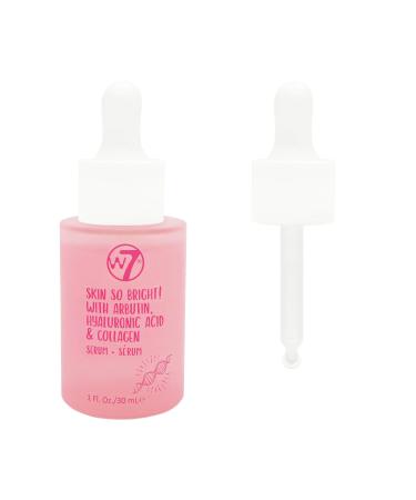 W7 Skin So Bright Face Serum - Hyaluronic Acid & Collagen Facial Serum - Rejuvenating & Renewing Skin
