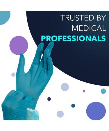 Circlecare Powder-Free Nitrile Disposable Exam Gloves - 100 Pack, Blue, Extra-Large, Latex-Free, Non-Sterile, Textured Fingertips - Buy Online on SooperMarket.com