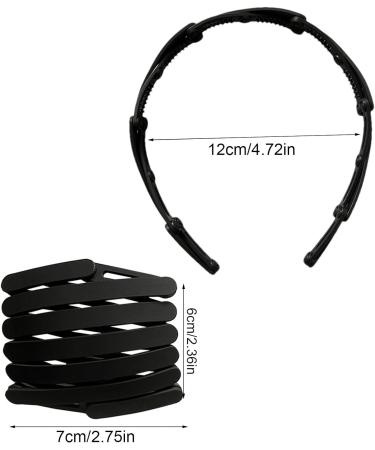 Hugsweet Foldable Headband for Women | Retractable Multifunctional Hair Decoration Stylish Girls Hair Decorations Space-Saving Hairband for Facial Cleaning - Buy Online on SooperMarket.com