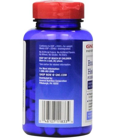 GNC Brain Health Formula - 60 Caplets | Supports Memory Function - Buy Online on SooperMarket.com