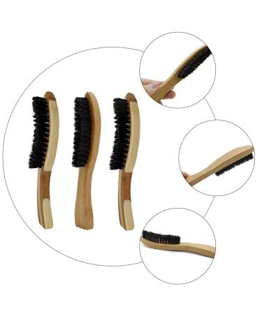 Shop Angoily 3-St Bartbrush Combs for Men | Wild Boar Bristle Beard & Hair Care Tools - Buy Online on SooperMarket.com